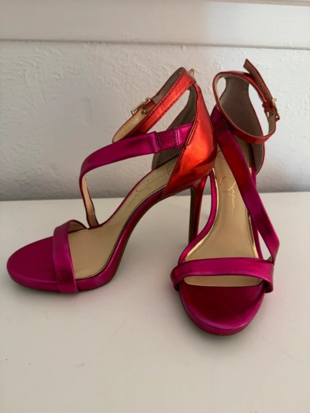 Jessica Simpson Purple and Red 4" Heels